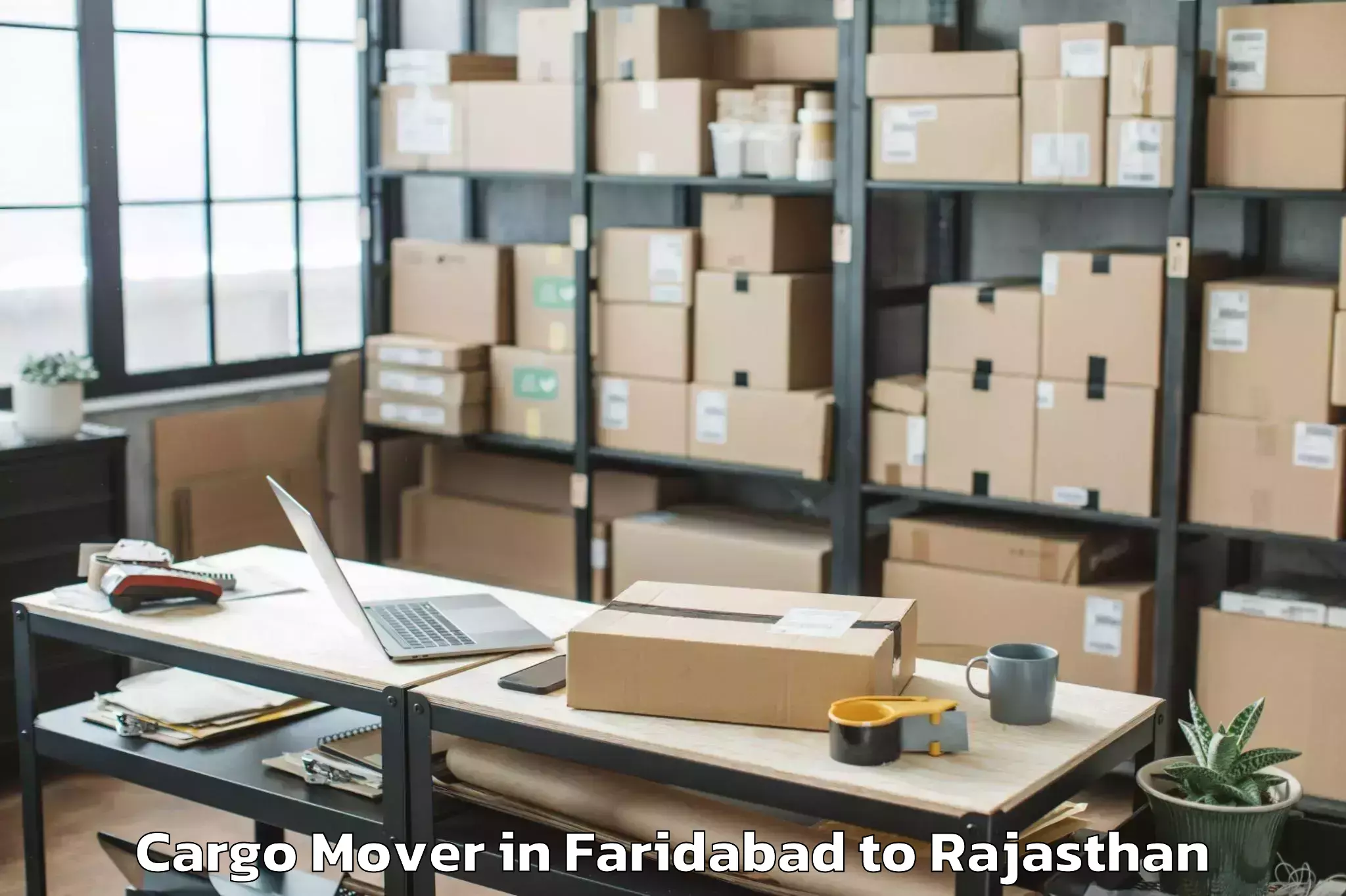 Book Faridabad to Neemrana Cargo Mover Online